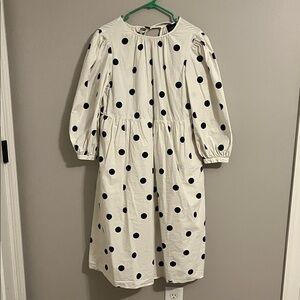 polka dot long sleeve dress